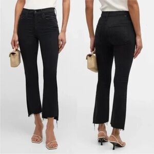 MOTHER The Insider Crop Step Fray 27 Black Not Guilty